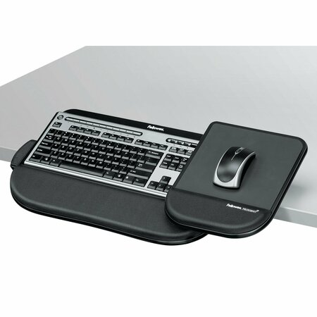 FELLOWES Tilt n Slide Keyboard Manager with Comfort Glide, 19.5wx11.5d, Black 8060201